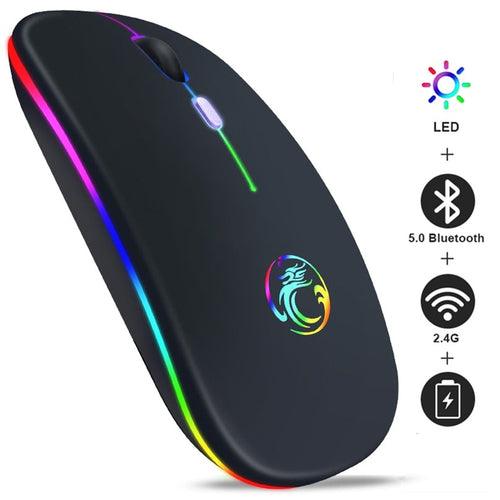 Mouse Led sem Fio Recarregável IMice